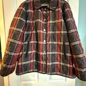Coach Women’s Plaid Quilted Jacket
